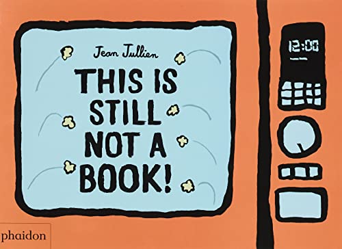 Hand-drawn cover with text “THIS IS STILL NOT A BOOK!” and a digital clock.