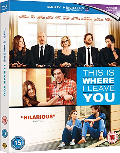 Blu-ray cover art featuring the ensemble cast of the film This Is Where I Leave You.