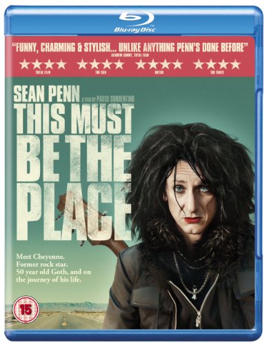 Blu-ray cover for This Must Be The Place featuring Sean Penn in goth makeup.