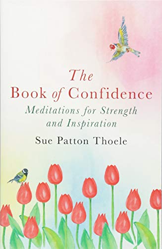 Book cover with red tulips, birds, and pink watercolor background.