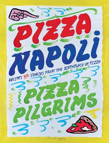 Book cover with Italian-inspired design, likely featuring pizza, Naples scenery, and culinary elements.