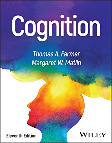 Book cover for "Cognition" with a colorful illustration of a human head.