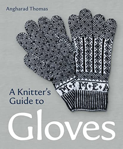 Book cover featuring a pair of black and white patterned knitted gloves.