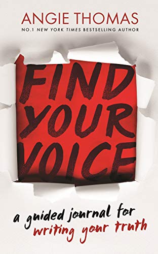 Red book cover with torn paper revealing the title "Find Your Voice.