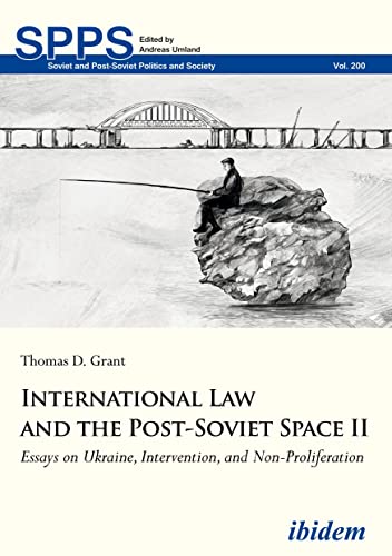 Book cover: sketch of a person fishing from a rock, title "International Law...