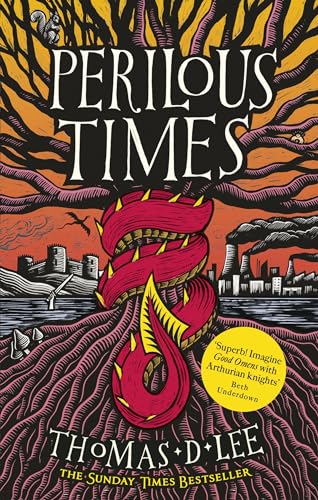 Book cover: "Perilous Times" with a red dragon and castle illustration.