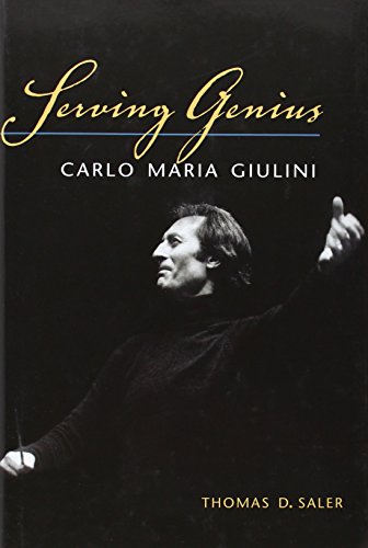 Book cover featuring conductor Carlo Maria Giulini in black and white.