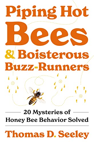 Book cover featuring a honeybee and the title "Piping Hot Bees".
