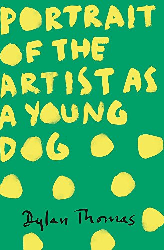 Book cover with yellow hand-painted text and dots on a solid green background.