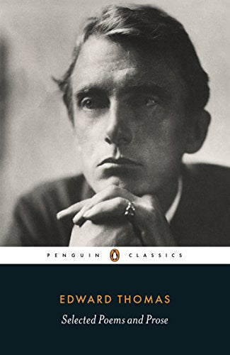Book cover featuring a black and white portrait of Edward Thomas with hands clasped.