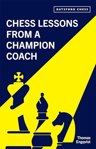 Book cover with chess pieces and bold text: "Chess Lessons from a Champion Coach".