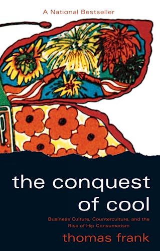 Book cover with colorful floral design and title "The Conquest of Cool.