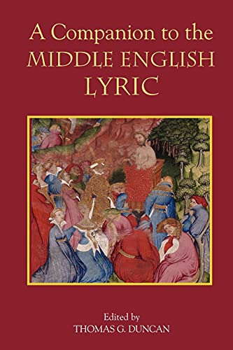 Book cover: “A Companion to the Middle English Lyric” with medieval artwork.