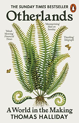 Book cover for "Otherlands" featuring a detailed botanical illustration of ferns.