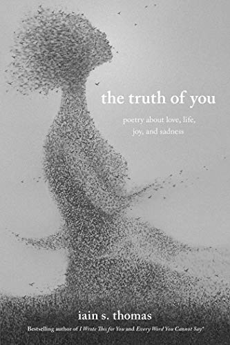 Book cover: grayscale image of a figure formed by birds in flight.