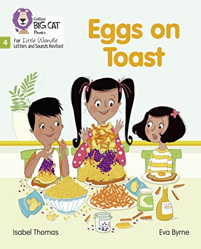 Book cover: children eating eggs on toast with scattered food.