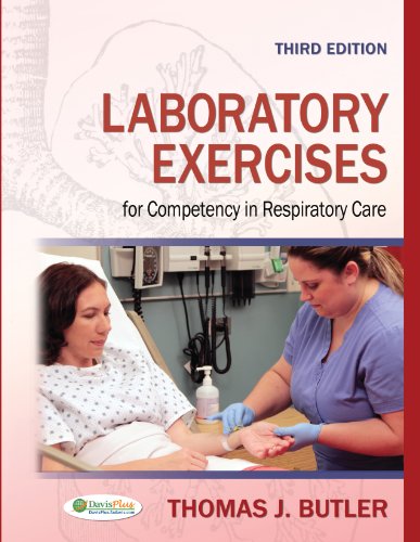 Book cover: “Laboratory Exercises for Competency in Respiratory Care,” third edition.
