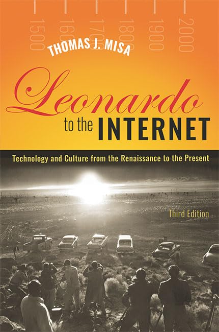 Book cover: “Leonardo to the Internet,” showing a crowd and cityscape.