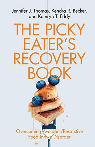Book cover with pancakes, blueberries, and title: “The Picky Eater’s Recovery Book.”