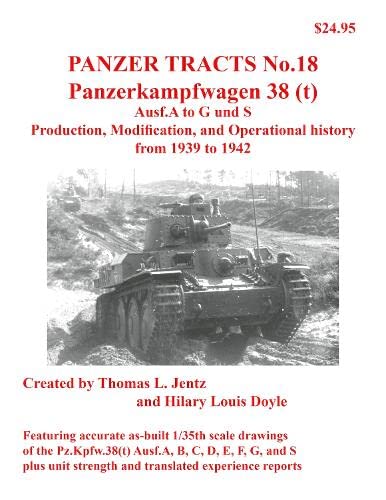 Book cover featuring a vintage Czech Panzer 38(t) tank in a landscape.