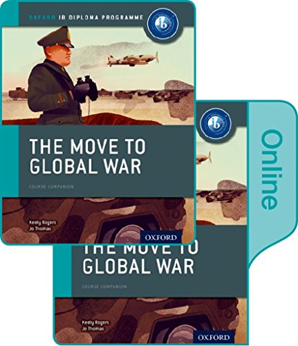 Textbooks titled “The Move to Global War” with military imagery.