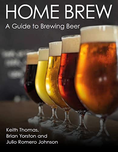 Book cover: “Home Brew” with glasses of varying beer colors.