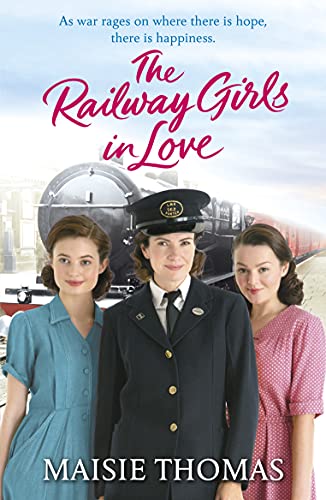 Book cover featuring three women in vintage clothing with a steam train.