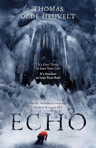 Book cover for "Echo" depicting a snowy mountain and a lone figure.