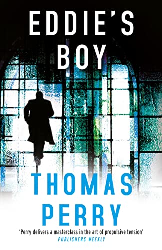 Book cover: "Eddie's Boy" by Thomas Perry, featuring a silhouetted figure.