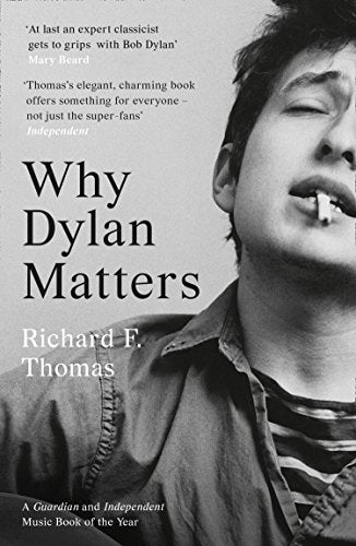 Book cover: black and white portrait of Bob Dylan with cigarette.