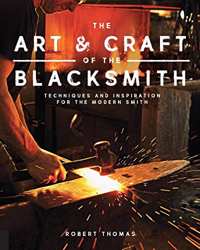 A blacksmith hammers a glowing hot piece of metal on an anvil with sparks.