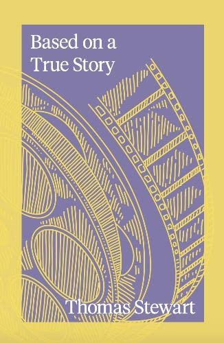 Book cover with filmstrip illustration and author name, Thomas Stewart.