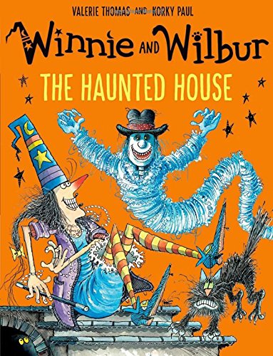 Winnie and Wilbur book cover featuring a witch, ghost, and black cat.