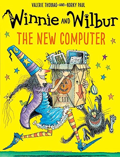 Winnie and Wilbur book cover: a witch, cat, and overflowing box.
