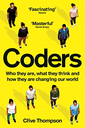 Yellow book cover with silhouetted people and bold “Coders” title.