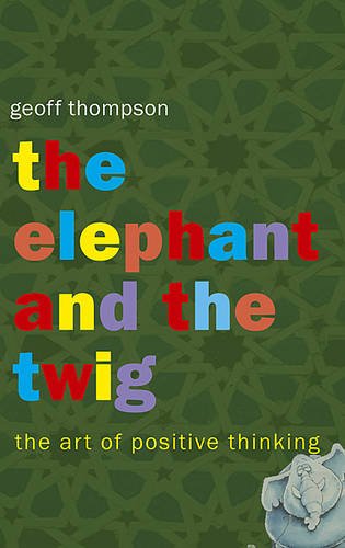 Book cover with colorful title text and a small elephant illustration.