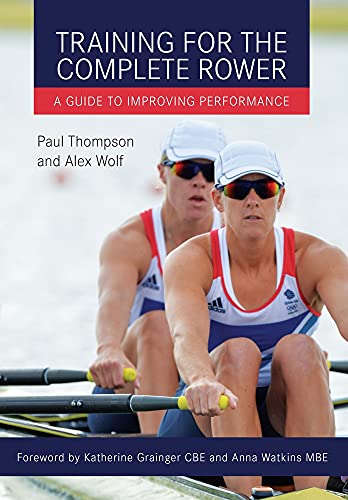 Book cover featuring two female rowers in a boat, focused on action.