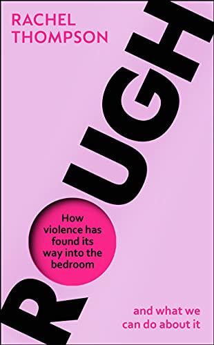 Book cover: "Rough" by Rachel Thompson, pink background with bold black text.