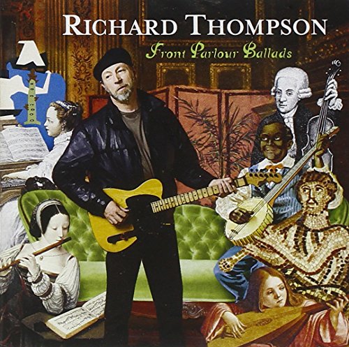 Richard Thompson album cover featuring a guitarist with classical paintings.