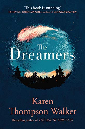 Book cover for "The Dreamers" with a swirling, colorful celestial design.