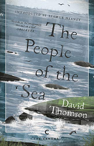 Book cover: stormy sea, rocks, and title “The People of the Sea.”