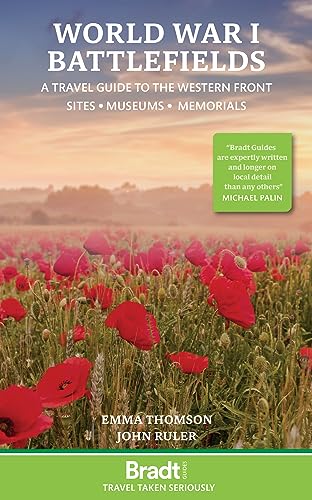 Book cover showing a field of red poppies under a sunset sky.