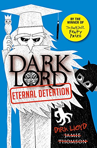Book cover featuring a bearded wizard in a mortarboard and a dark hooded figure.