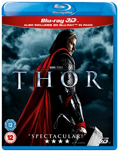 Blu-ray case for “Thor” featuring Chris Hemsworth as the Marvel character.