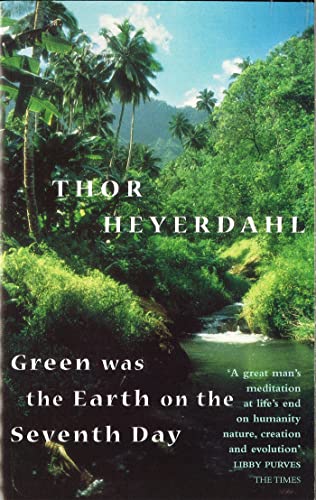 Book cover: lush green landscape with title “Green Was The Earth…”
