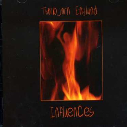 CD cover for Thorbjorn Englund’s “Influences” featuring a fiery abstract image.