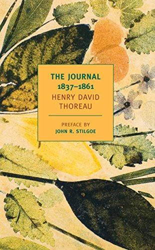 Book cover: "The Journal" by Henry David Thoreau, with floral design.