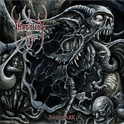 CD cover for Thorium - Danmark, featuring dark, grotesque skeletal imagery.