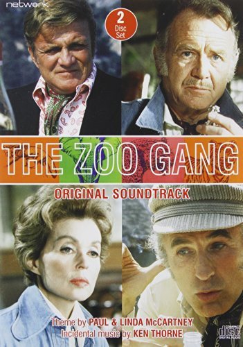 CD cover for "The Zoo Gang" soundtrack featuring four actors’ portraits.
