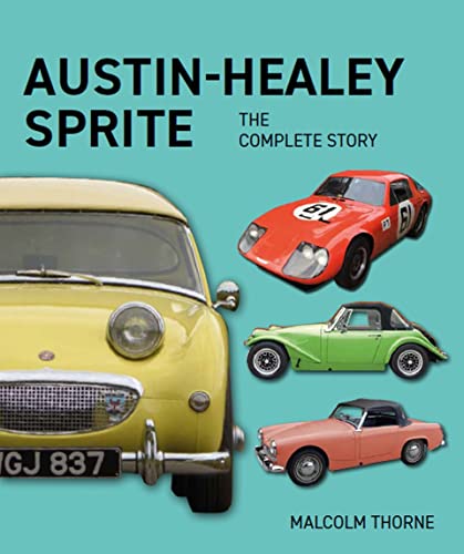 Book cover featuring multiple classic Austin-Healey Sprite sports cars.